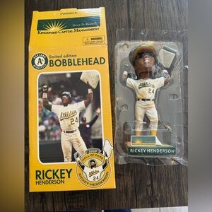 Rickey Henderson Bobblehead Oakland A's 2011 New In box Limited Edition